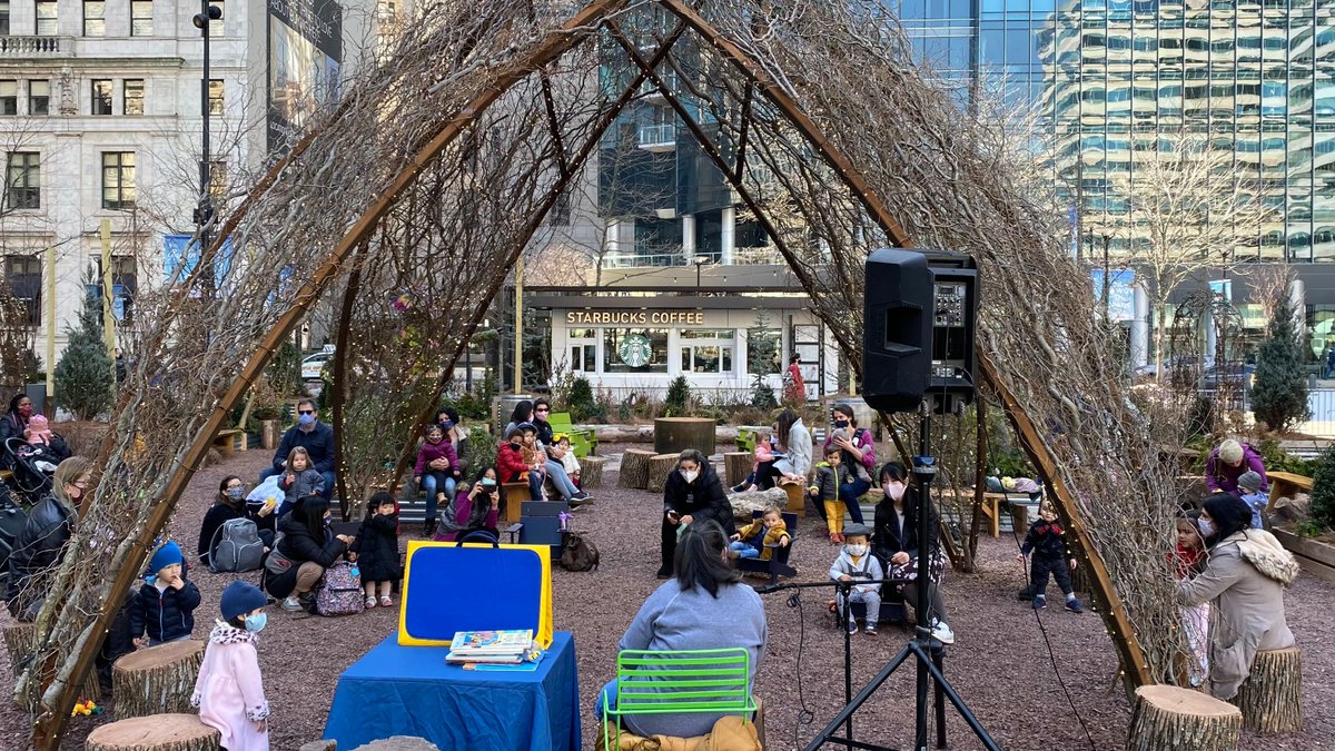 CCDParks's tweet image. Storytime in the Wintergarden is a great excuse to get outside with the kids, even if it is a bit chilly! Stop by at 11am to join the fun 📚⁣
⁣
As always: ⁣
Mask up 😷 ⁣
Keep 6ft of social distance ↔️ ⁣
Stay home if you’re sick 🤒⁣