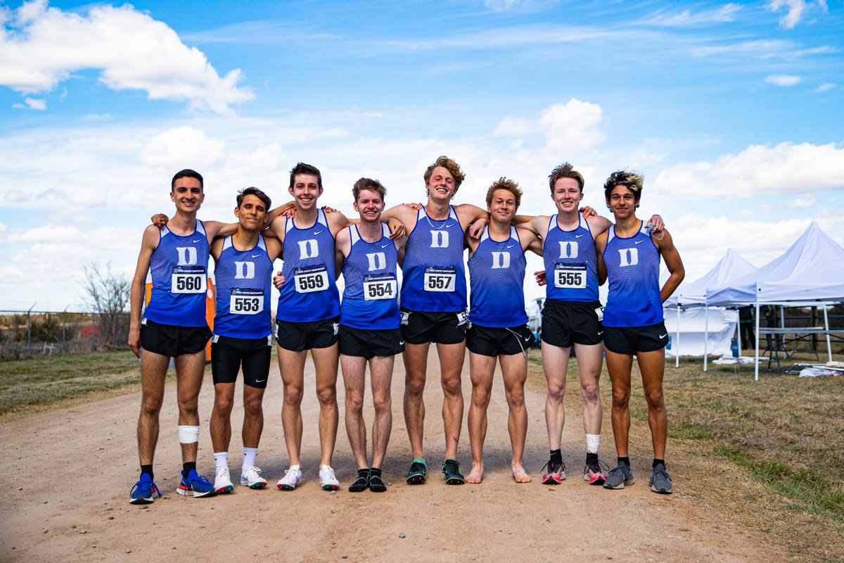 DukeTFXC's tweet photo. The 16th place finish for the men is the 𝟯𝗿𝗱-𝗯𝗲𝘀𝘁 in 𝘿𝙐𝙆𝙀 𝙃𝙄𝙎𝙏𝙊𝙍𝙔!

#GoDuke | #NCAAXC | @coachrriley1 https://t.co/21SPgqnRww