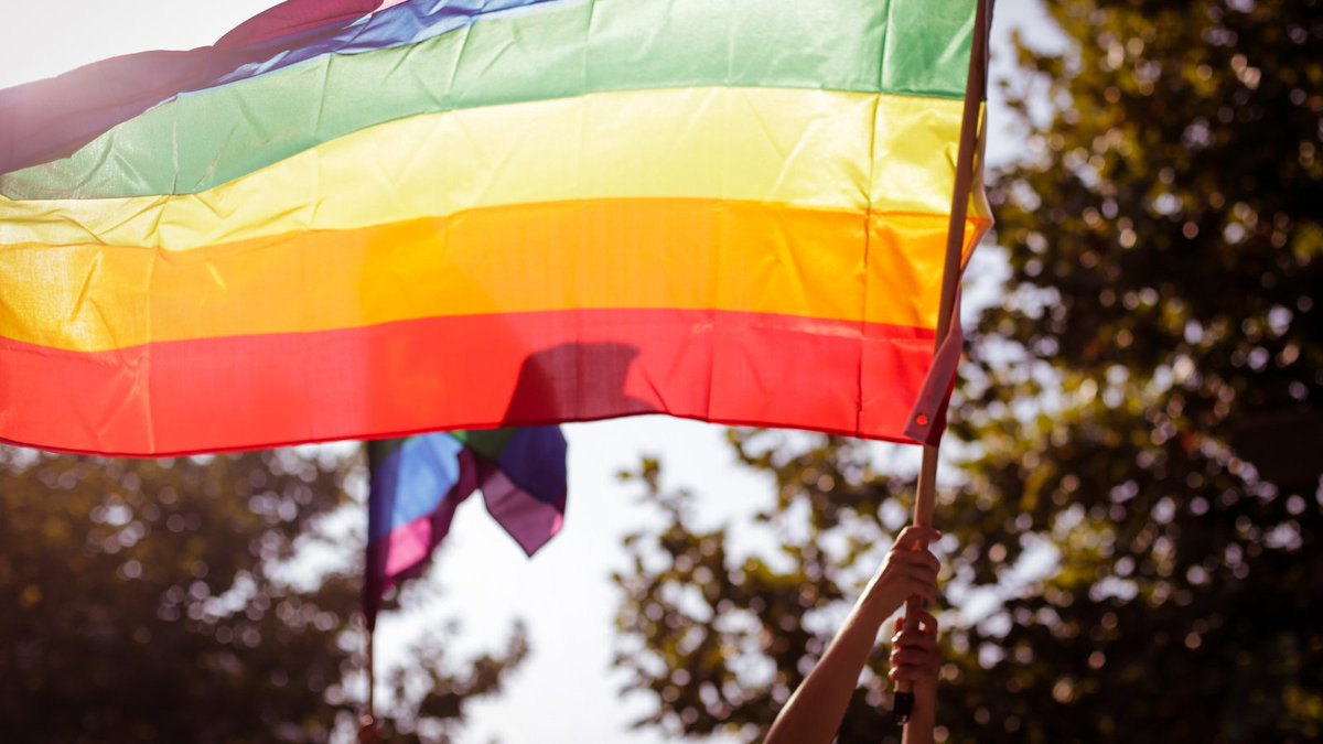 Rainbow gay pride flag image photo