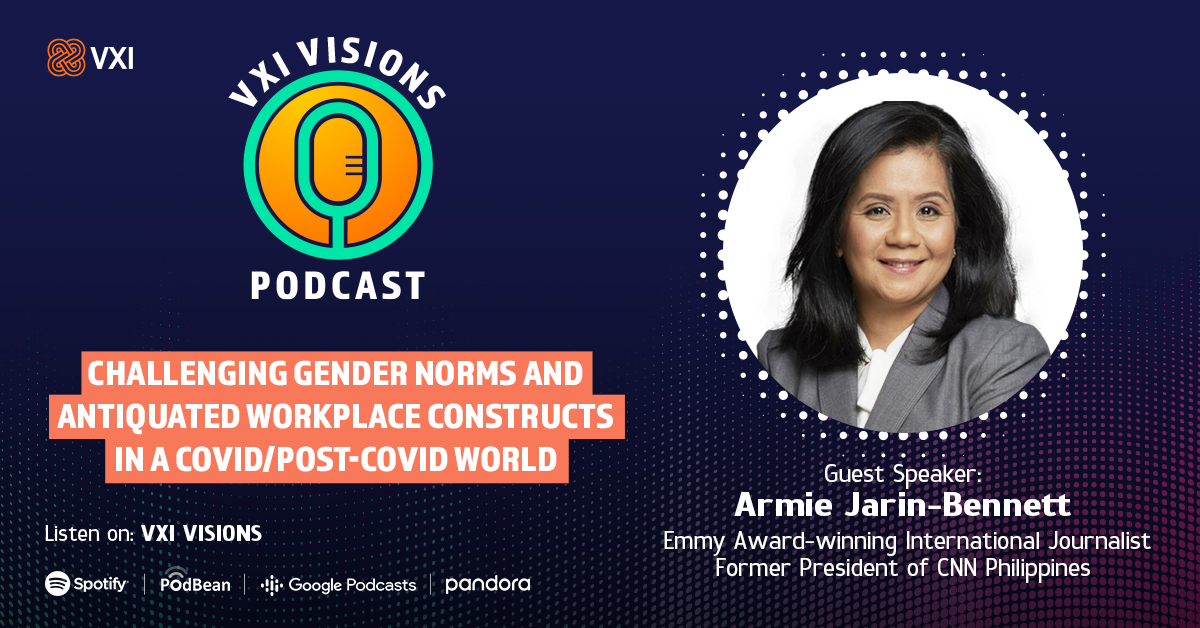 We are delighted to have an Emmy Award-winning journalist and the former CNN Philippines' President, <a href="/ajbennettCNN/">Armie Jarin-Bennett</a>, as our guest speaker for a special episode of #VXIVisions. <a href="/Chitra_R_/">Chitra Rajeshwari</a>  <a href="/HeidiOrlick/">Heidi Solomon-Orlick</a> #GenderEquity

.