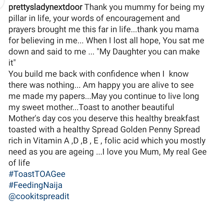 oluwase19999's tweet photo. Thank you mummy for being my pillar in life, your words of encouragement and prayers brought me this far in life.thank you mama for believing in me. When I lost all hope, You sat me down and said to me"My Daughter you can make it"
I love you Mum,My real Gee of life
#ToastTOAGee https://t.co/bZTEfe7DZE