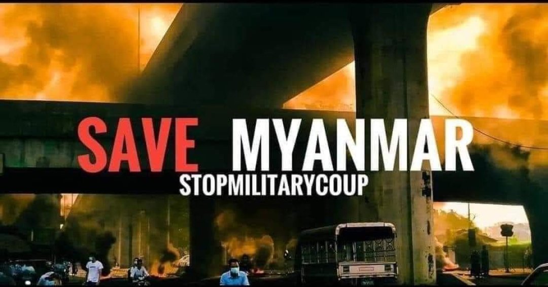 HanarayV's tweet photo. #WeNeedR2PInMyanmar
#WeSupportCRPH
#WeStandWithCRPH
#WeStandWithDrSaSa
#WeStandWithUKyawMoeHtun
#WeNeedUNInterventionInMyanmar
#RespectOurVotes
#RejectMilitaryCoup
#WeSupportCDM
#HowManyDeadBodyNeedForUNtoTakeAction
#WhatsHappeningInMyanmar
#UrgentInterventionInMyanmarNeeded https://t.co/3wNK9etTGo