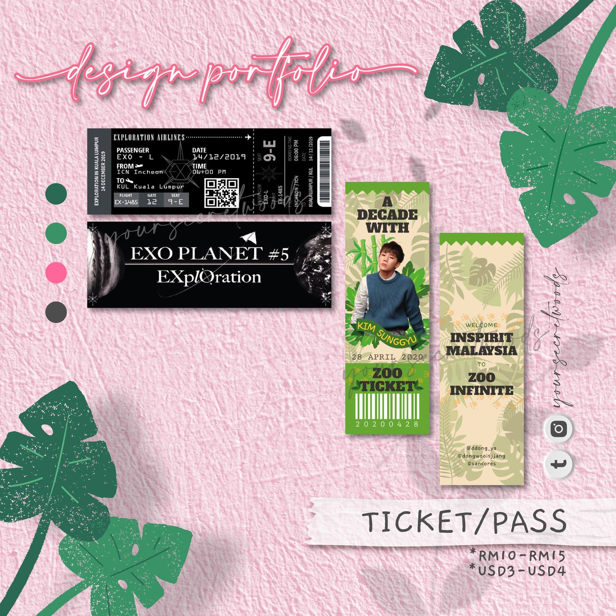 🍒 Photostrip / Bookmark / Ticket / Boarding Pass Design

*Also available for printing

#yswdesignsample