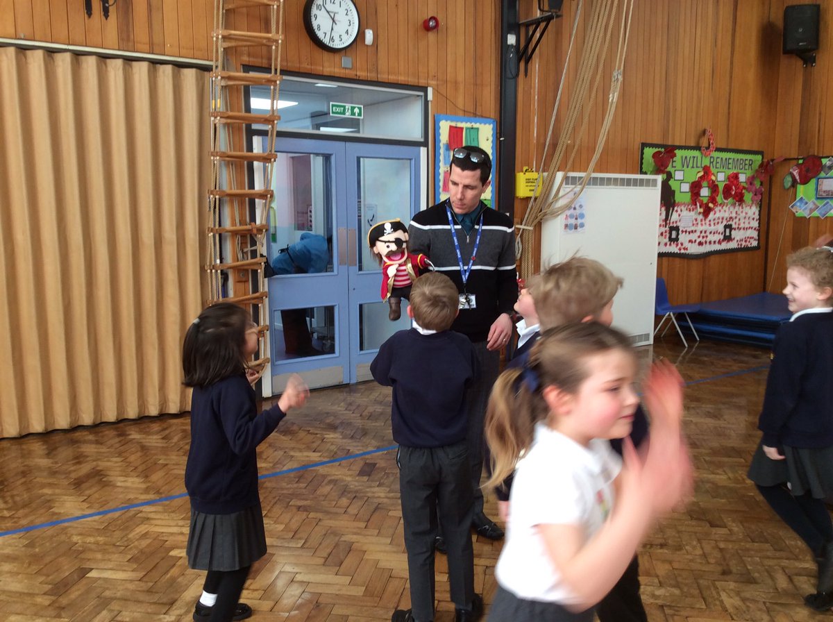 MrAdams333's tweet photo. 2WA @CrossleyFields had a new member today: Meet Pete the Pirate! He even joined in our class disco for getting 20 marbles in the jar! #futurebehaviour https://t.co/9qP14RsNHe