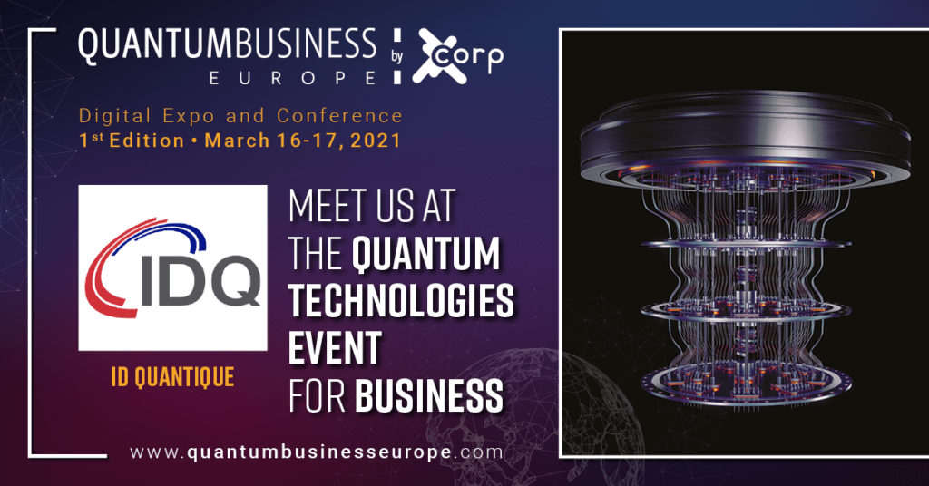 IDQuantique's tweet photo. We're taking part in not one, but three presentations at #QuantumBusinessEurope tomorrow! We'll be exploring how to implement #QRNG Chips and #quantumkeydistribution within #5G networks infrastructures - learn more: https://t.co/OPvvYbaU0g  #QBE21 #quantumtechnologies https://t.co/UJy72LO4K6