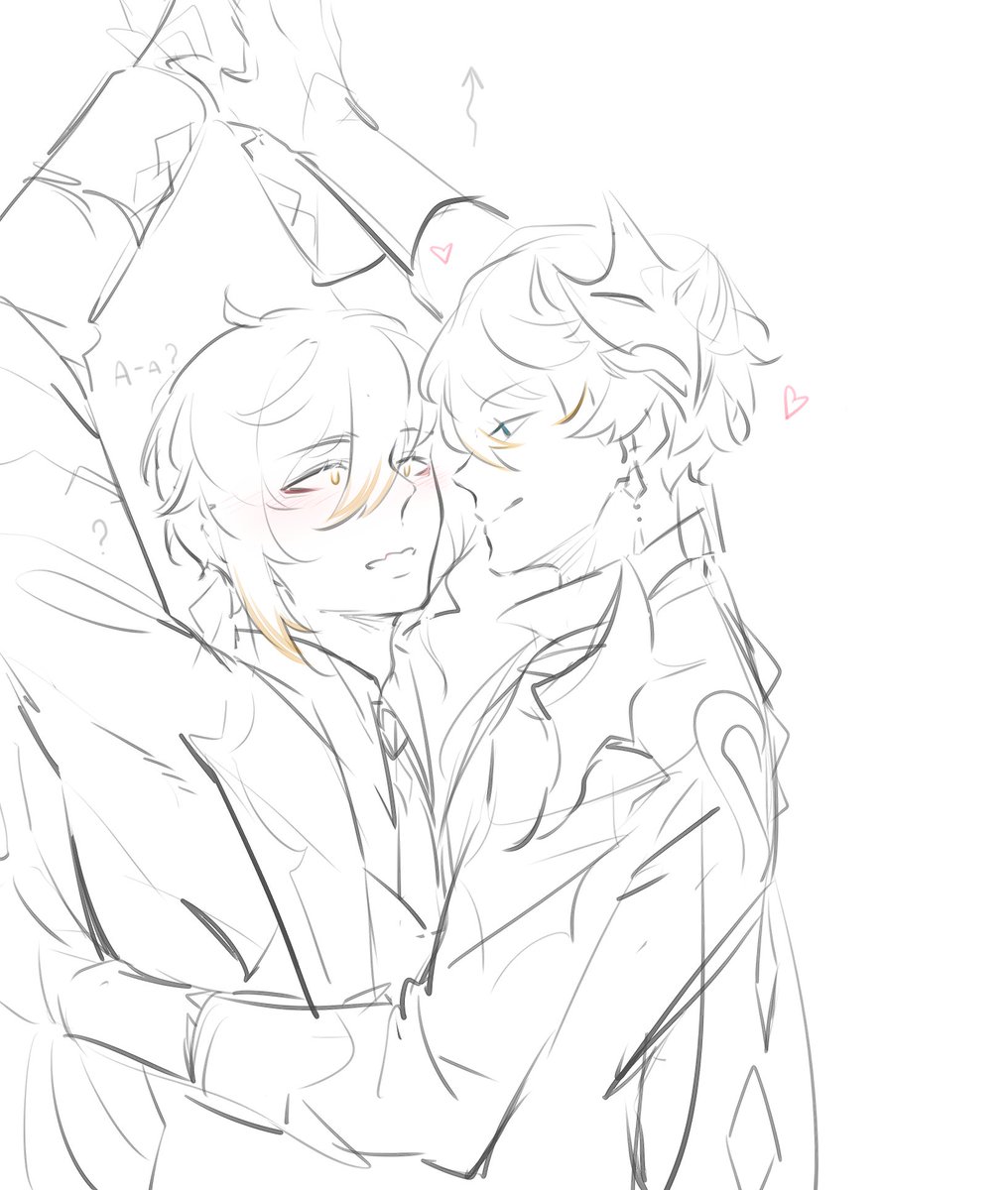 Tartaglia can't stop flirting with Zhong Li senpai 😈
#TartaLi #タル鍾 #原神  #zhongli 
