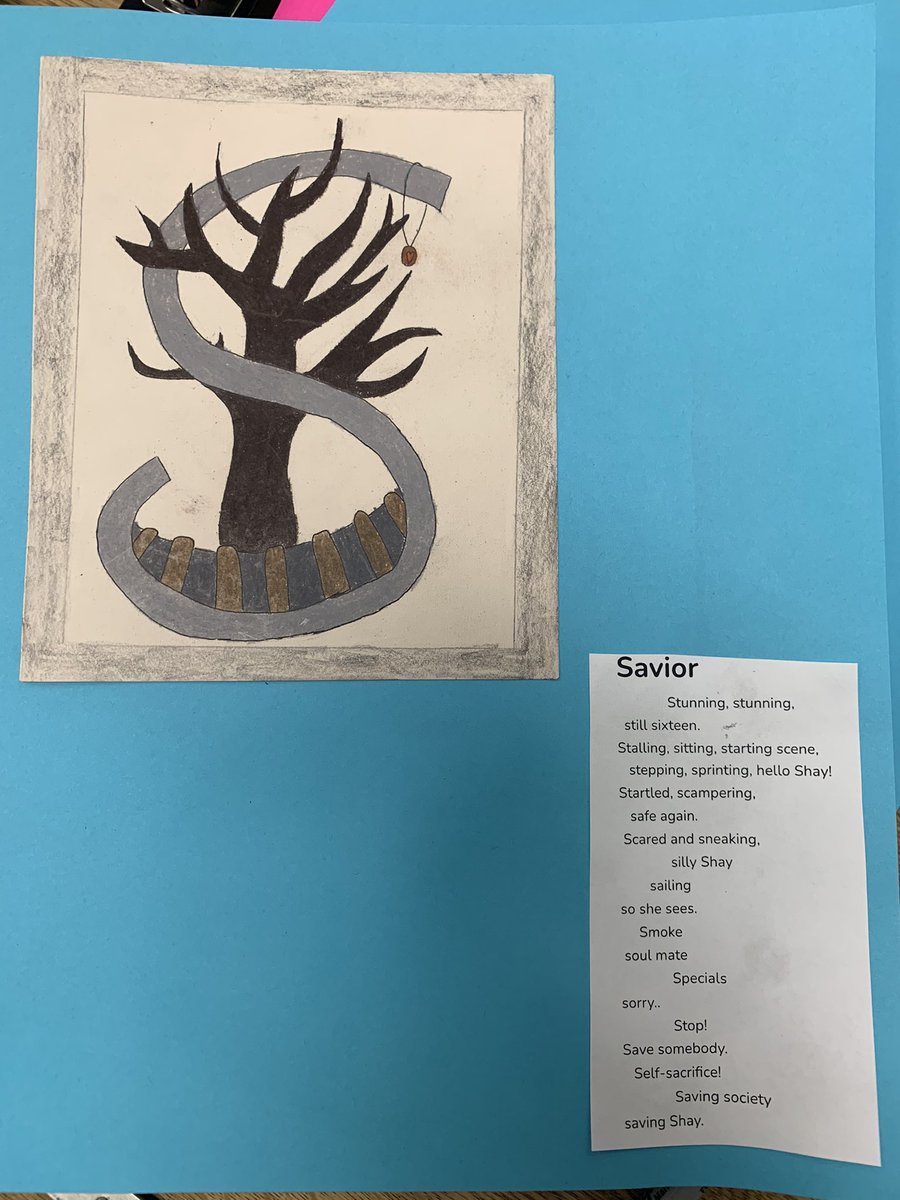 GiftedisGreat's tweet photo. Love how these Illuminative Letters and Alliteration poems are turning out! 

What a fun way to capture parts of our novel “Uglies” by @scottwesterfeld https://t.co/ATpGjGSL8W