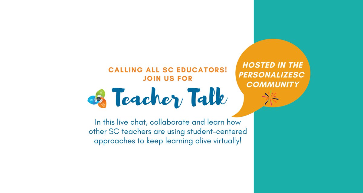 PersonalizeSC's tweet photo. Join Adriana Dooley and Dr. Kristy Rykard on March 23, two teachers from @WhiteKnollHigh, as they share their process of engaging students in #personalizeSC learning pathways through virtual and F2F environments!

Register in advance for this meeting:
https://t.co/0So0guyRfv https://t.co/pBeqnBHaL4