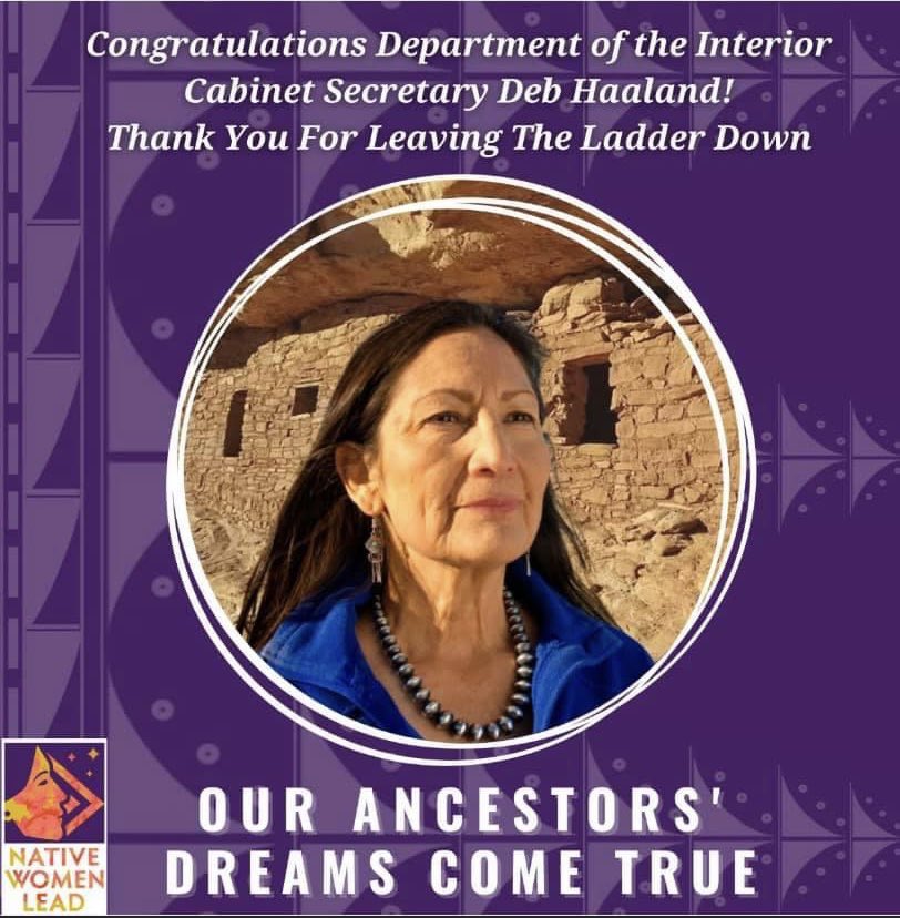 Monumental moment in history. Congratulations to @DebHaalandNM! @NativeWomenLead #WomensHistoryMonth