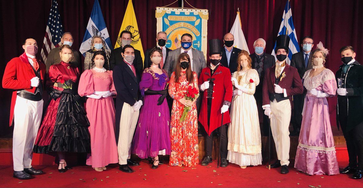 AHEPA performs the Greek Bicentennial Reenactment of the Greek Ball of New York:

Release:  conta.cc/2OWmXrd
Video: youtube.com/watch?v=VKQ6TO…

#Greece #GreekBicentennial #DefendHellenism #JoinAHEPA