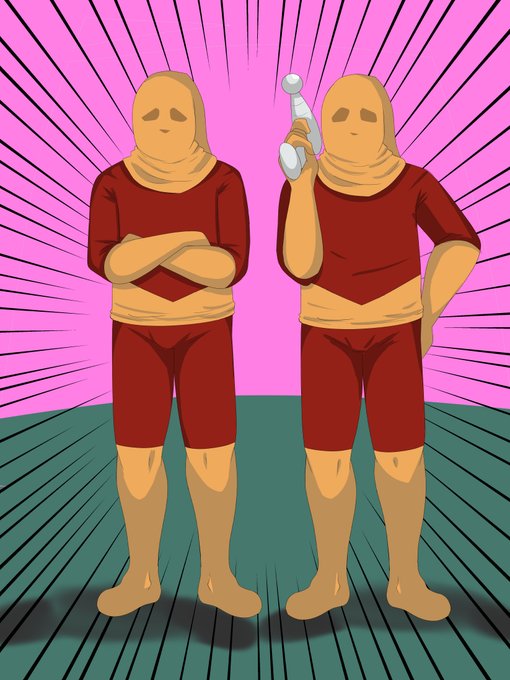 自分で描いててなんだけどなんか草 