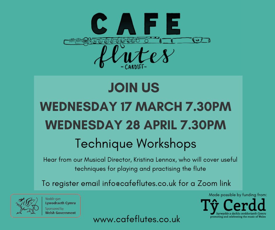cafeflutes's tweet photo. Our next virtual meeting is tomorrow night, a technique workshop with our Musical Director, Kristina Lennox. 
New members are always welcome, email info@cafeflutes.co.uk for more details and a zoom link. https://t.co/ePV6NkJ9ue