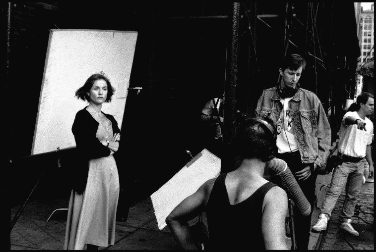 Happy Birthday Isabelle Huppert ~ on the set of Hal Hartley\s Amateur 