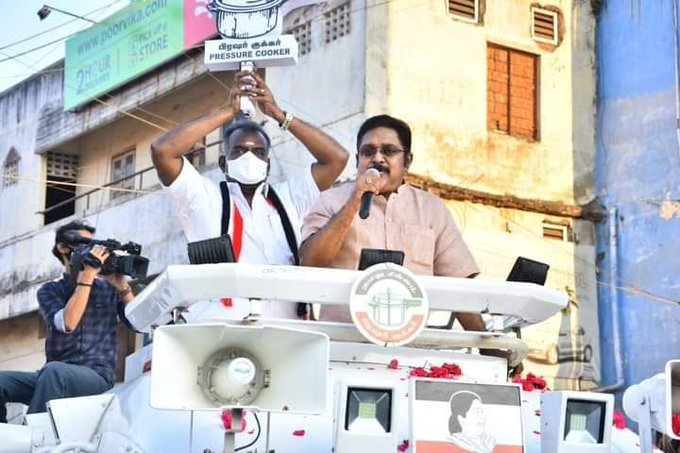 ImVenkatG's tweet photo. #TTV4TNCM 
#வெற்றிசின்னம்குக்கர்  #சொல்வதைசெய்வார்TTV 

#திருவொற்றியூர் சட்டமன்ற தொகுதி அம்மா மக்கள் முன்னேற்ற கழக  வேட்பாளர் செளந்தர பாண்டியனை ஆதரித்து, மக்கள் முதல்வர் #மக்கள்செல்வர் டிடிவி தினகரன் வாக்கு சேகரிப்பு.

 #AMMK #TTVDhinakaran #TTVDinakaran #VNE2021 https://t.co/xDvJyHnXZr