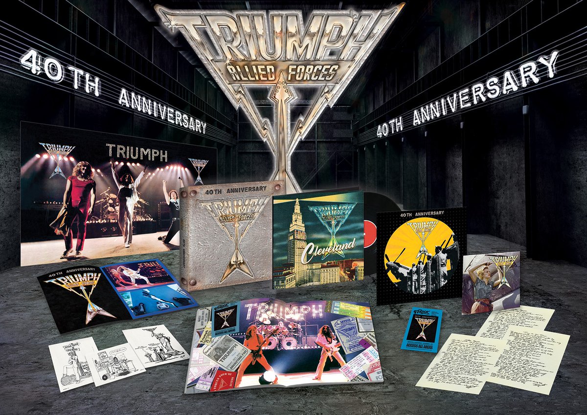 TriumphTheBand's tweet image. We are proud to announce that we, Triumph, are @RSDCanada Ambassadors! On June 12th a rock music collector’s dream will drop; the ‘Allied Forces’ 40th Anniversary Box Set. Read more: bit.ly/3tqEDtP
