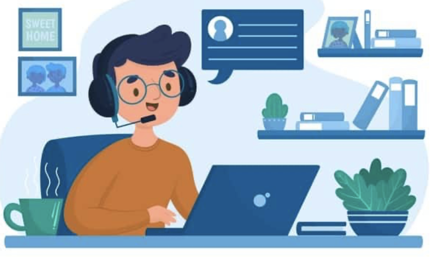 WialoCom's tweet photo. Nouvelles normes du télétravail en 2021. L’obligation de distanciation sanitaire,  et les nouvelles technologies ont permis de repenser votre façon d’échanger et de travail. Externaliser chez WIALO. #télétravail #ia #technology #homeoffice #interactivité https://t.co/UY73AwSTqZ https://t.co/XcRUE3StqD