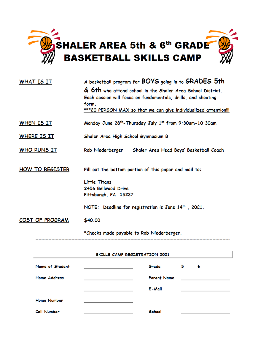 Shaler Area Elementary Basketball Association tweet media