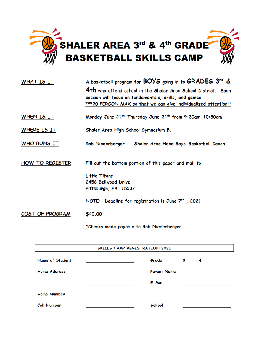 Shaler Area Elementary Basketball Association tweet media