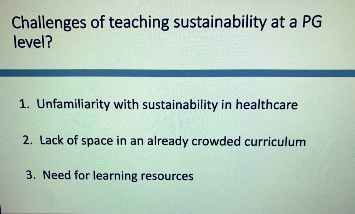 NSFT_CCIO's tweet image. HEE fellow @Dr_VGandhi speaks #SpringSymp21 about sustainability training and having it as QI project (SusQi - not to be confused with AmongUs!).