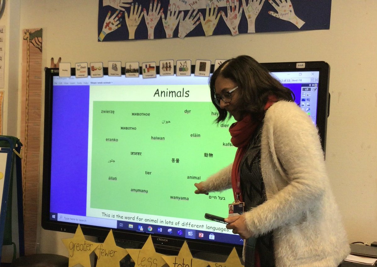kgrootlandeweer's tweet photo. Our #translanguaging activity extravaganza has been a huge success during Get Steamed week #lovemyjob #linguisticdiversity celebration time. #thankful for #bookcreator app use success with #jsly3 
#jsly1 are multilingual animal experts. #greatcollaboration @BSNJSL @BSN_EAL https://t.co/e0U2zb6u1k
