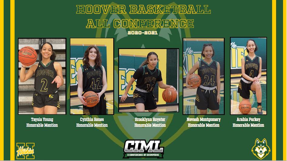 Congrats to our Hoover Girls named to our CIML All-Conference Metro Team! Go Huskies!