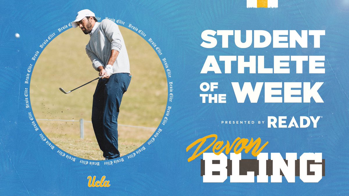 Devon Bling is the Student-Athlete of the Week, presented by Ready.

<a href="/dbling65/">Devon Bling</a> won his third collegiate event last week at the Lamkin San Diego Classic. Bling’s individual victory also helped the Bruins earn the team title by six strokes.

➡️: ucla.in/3r2dc8h

#GoBruins