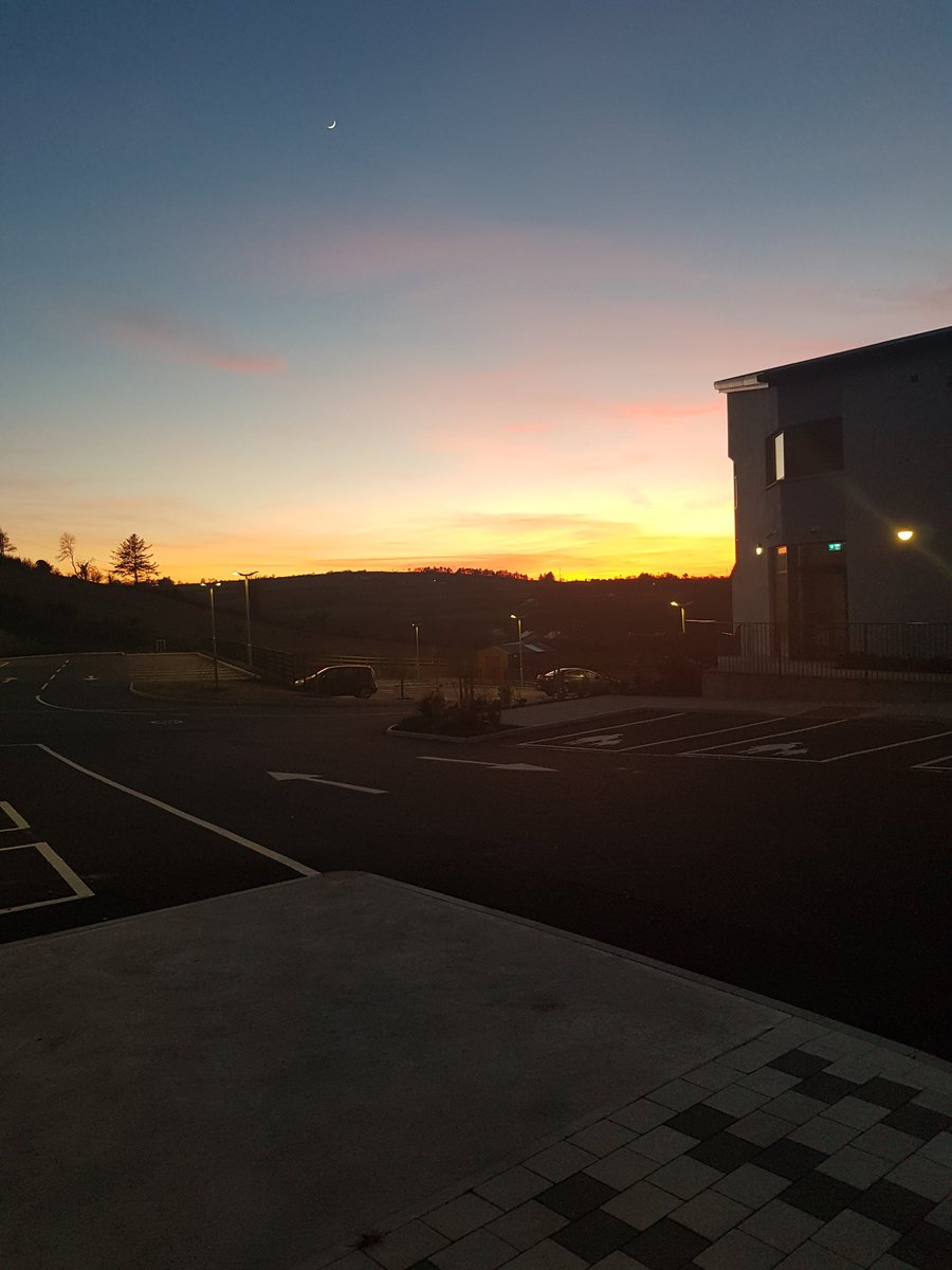 Hard to believe its 1 year ago today since we closed our doors for lockdown 1. Beautiful sky tonight outside the new clinic  hopefully some delightful times on the way soon. Happy St Patrick's day ☘😀