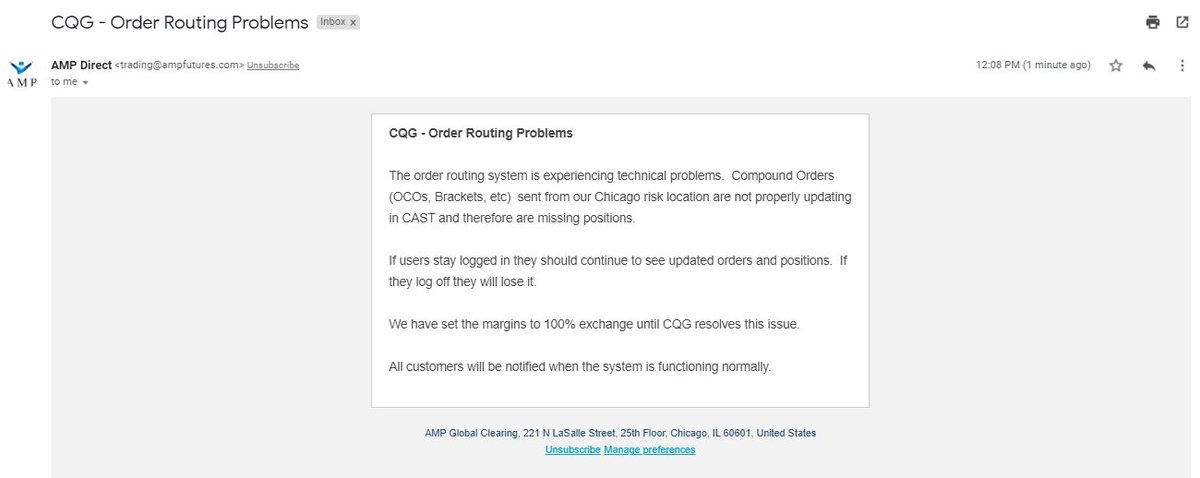 TRADE_YOUR_PLAN's tweet image. Thank you for that. Hadn't seen the email yet. 
#ES_F #CQG #routingproblems #SierraChartPleaseFinishDirectCMERoutingASAP
