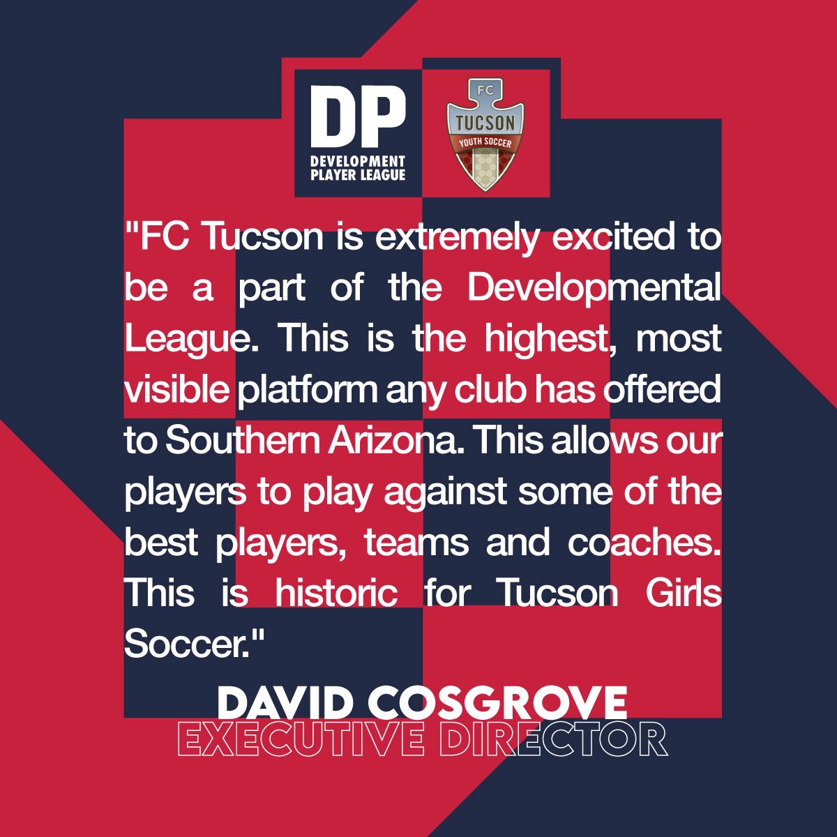 DP_League's tweet photo. π¨ New Club Alert π¨
Welcome to the DPL @fctucsonyouth . The DPL will be their top level league for the girls side. Looking forward to seeing you compete in our new Mountain West Conference. #DPLWelcome #EverythingEarned #NothingGiven https://t.co/kw54aL9ThZ