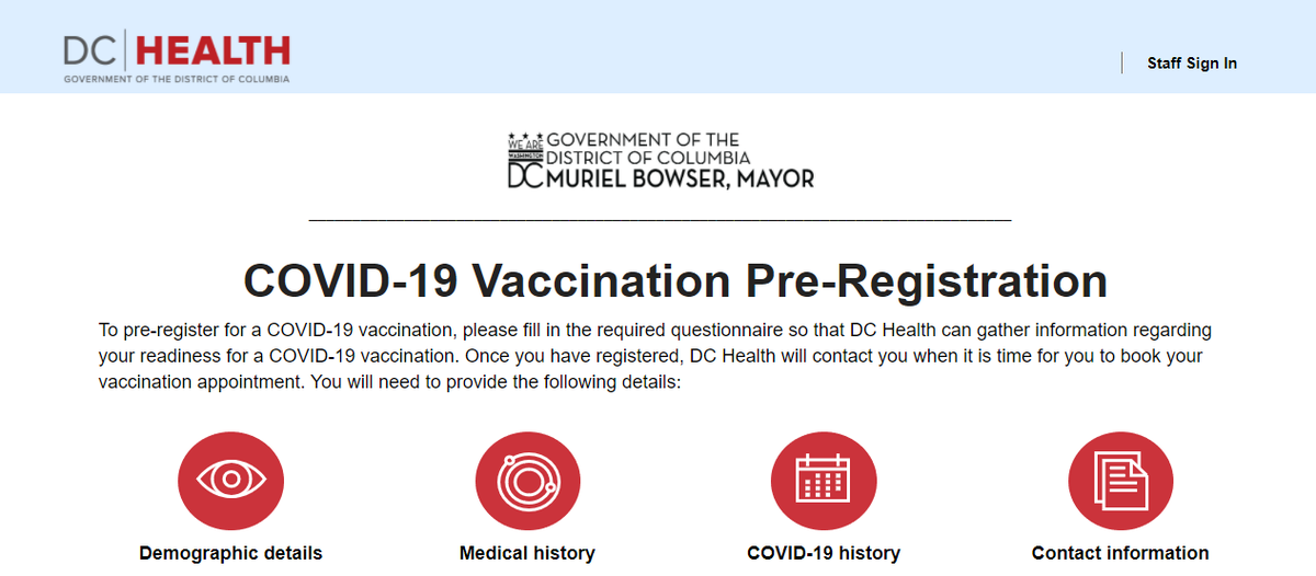 dc_jwj's tweet photo. The main vaccination registration website is only available in English. DC needs to do better
https://t.co/5NQvwrMQtZ https://t.co/R73ER1uPK9