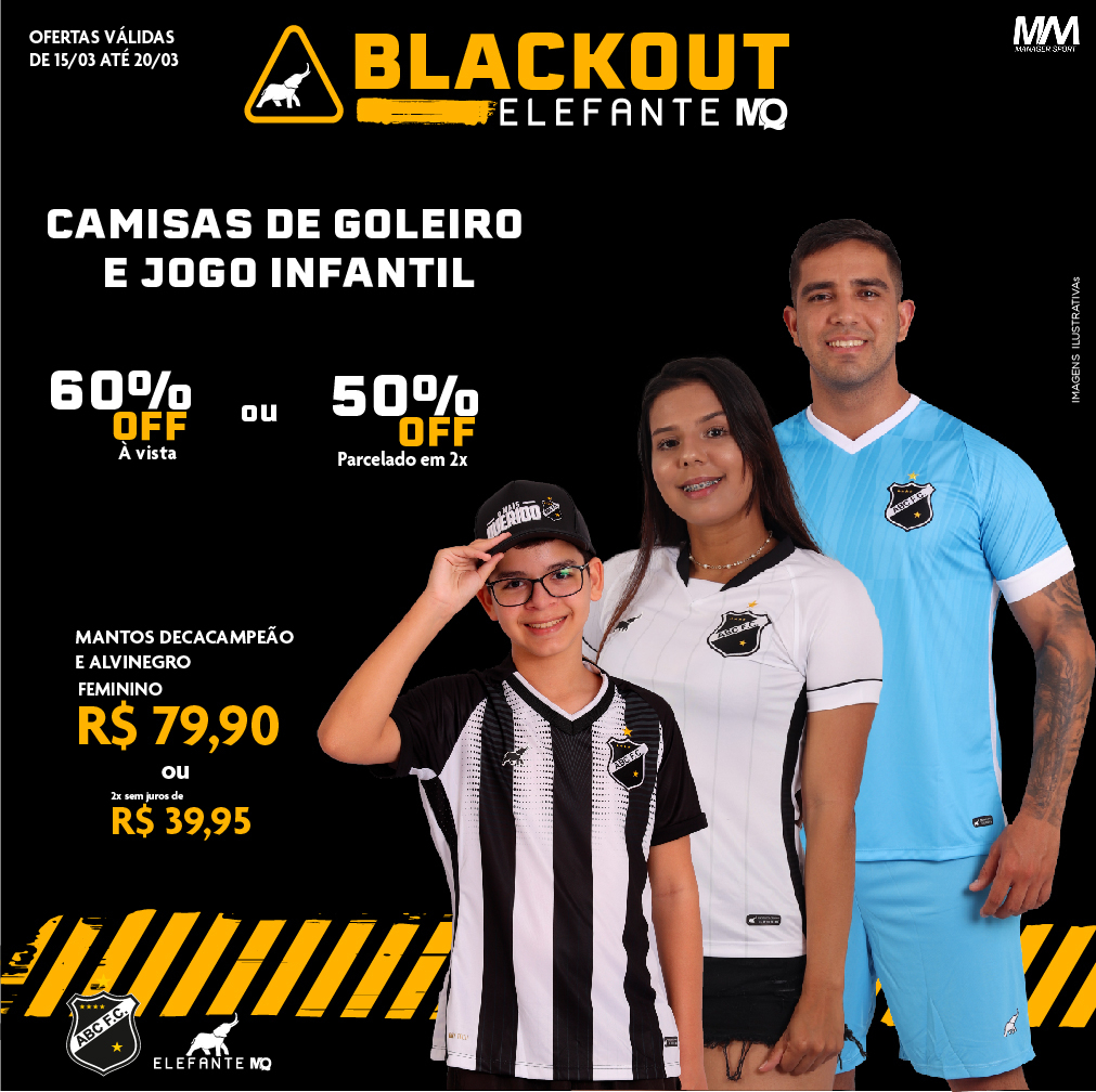 ElefanteMq's tweet photo. Não perde tempo e venha aproveitar para comprar a sua camisa de goleiro e seu manto de jogo masculino, feminino ou infantil com até 60% off. Ah! Todos os nossos produtos estão com desconto. Vem!!

#ABCFC ⠀
#MaiorCampeãodoMundo ⠀
#ElefanteMQ ⠀
#OMaisQueridoDoRN https://t.co/kEG88vVmSj