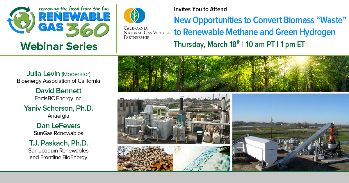 CNGVP_news's tweet photo. Join us on 3/18 for the #RenewableGas360 webinar, New Opportunities to Convert Biomass “Waste” to Renewable Methane and Green Hydrogen. Learn how developers are working toward commercially viable energy production of renewable methane &amp; green hydrogen. 

https://t.co/7ArVJ79q1t https://t.co/EGfWQIes37