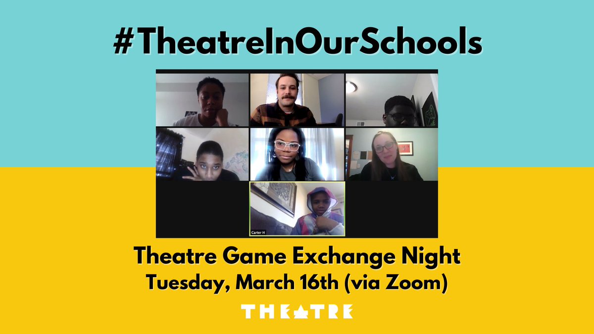 #Teachers &amp; #Parents: Join us for this free event tonight at 7pm in celebration of #TheatreInOurSchools! We have lots of fun, engaging theatre games to share that everyone will enjoy! #ArtsEducation #ArtsKY #LinkInBio