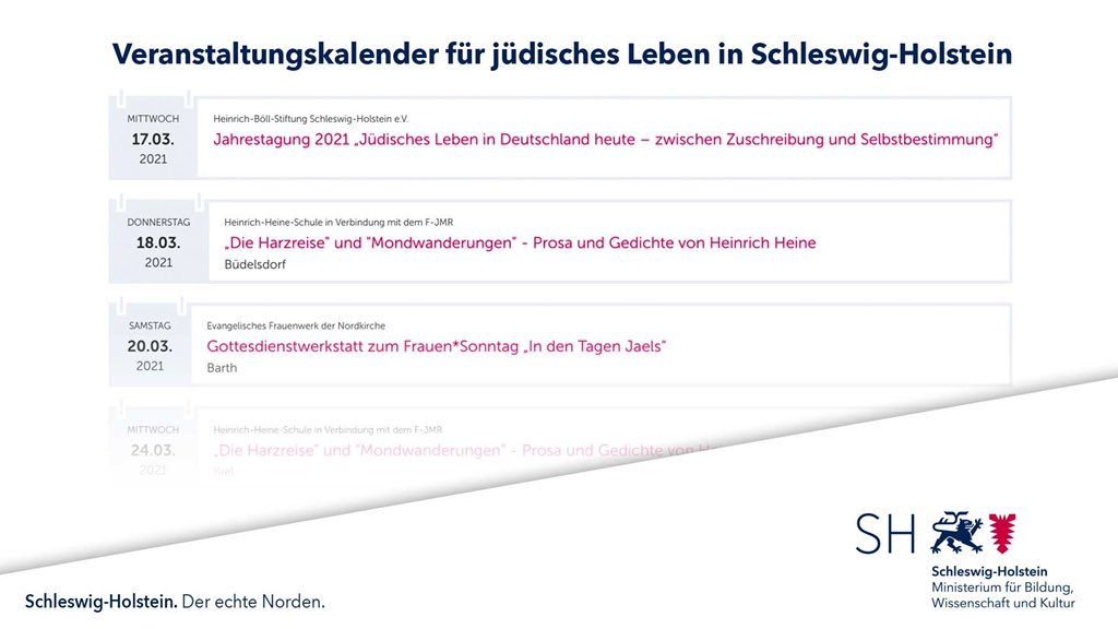 Bildungsministerium Schleswig-Holstein (@bildung_sh) on Twitter photo "Jüdisches Leben in Deutschland heute – zwischen Zuschreibung und Selbstbestimmung" ist eine von vielen spannenden Veranstaltungen aus dem Jubiläumsjahr. #2021JLID
Link zur Teilnahme und alle weiteren Termin unter:
schleswig-holstein.de/juedisches-leb…
<a href="/boell_stiftung/">Heinrich-Böll-Stiftung (alt/old)</a> "Jüdisches Leben in Deutschland heute – zwischen Zuschreibung und Selbstbestimmung" ist eine von vielen spannenden Veranstaltungen aus dem Jubiläumsjahr. #2021JLID
Link zur Teilnahme und alle weiteren Termin unter:
schleswig-holstein.de/juedisches-leb…
<a href="/boell_stiftung/">Heinrich-Böll-Stiftung (alt/old)</a>