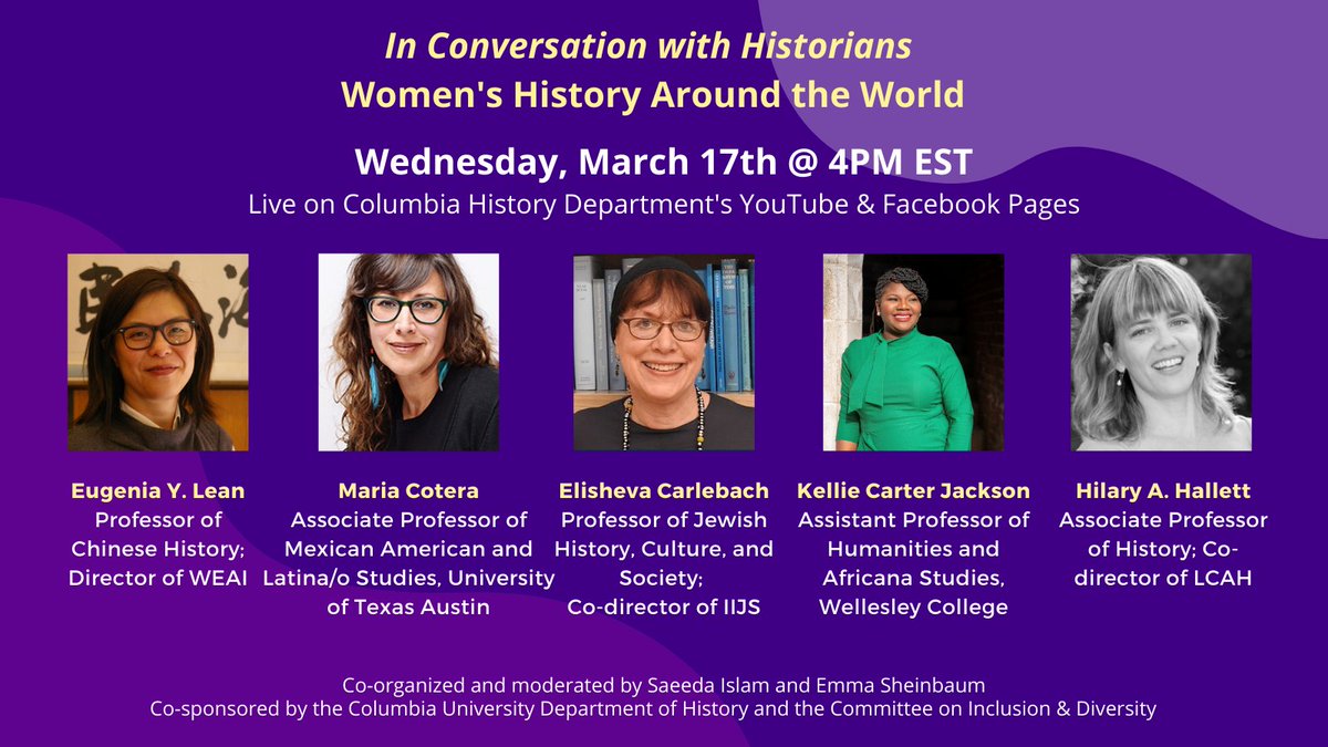 TOMORROW 4PM EST! 

<a href="/Columbia/">Columbia University</a> affiliates register here: bit.ly/38LIoSE

Public audiences can join via YouTube &amp; Facebook livestreams: bit.ly/3cD0mrJ + bit.ly/3931Laf