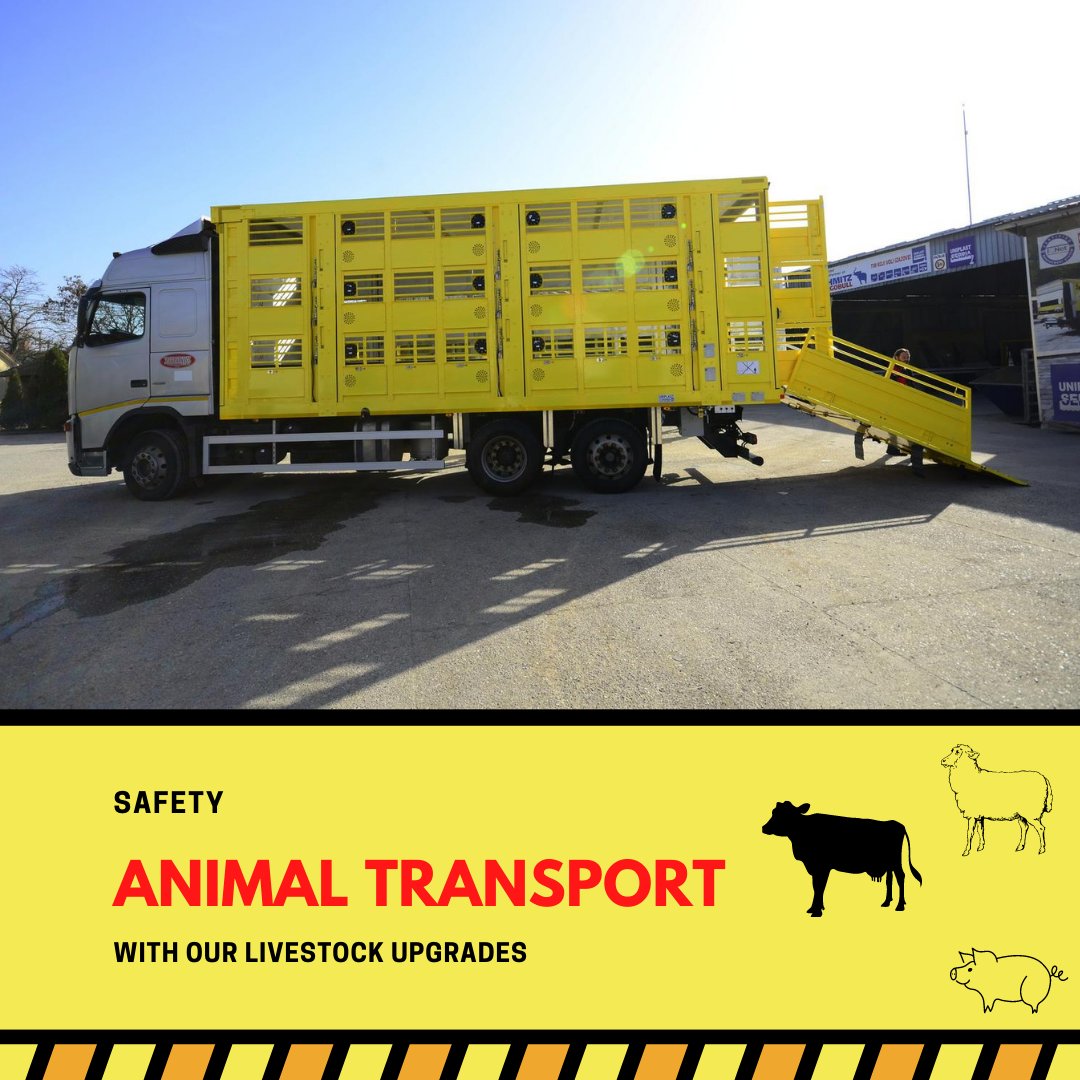 UniplastSerbia's tweet photo. LIVESTOCK - safety ANIMAL transportation with Uniplast Serbia upgrade. This is animal transport in three levels. 💪
.
.
#livestock #animaltransport #stocar #volvo #union #threelevels #animaltruck #liveanimaltransport https://t.co/ud9fKf9nqG