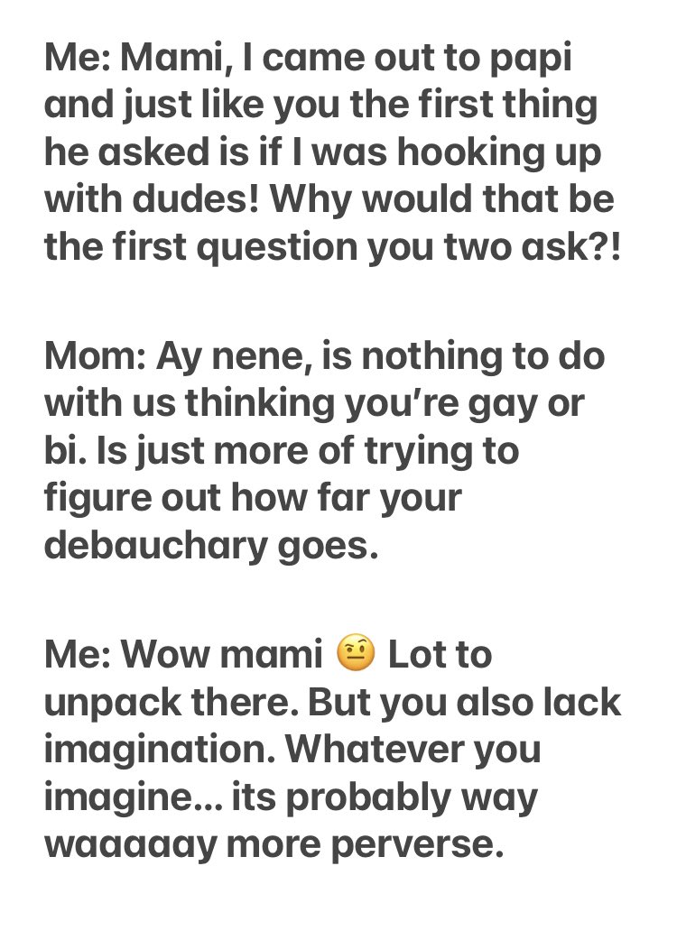 mypolylife's tweet photo. When you try to make sense of your parents reaction to your coming out as polyam. #Polyamory #Polyamorous #NonMonogamous #NonMonogamy #ComingOut #heteroflexible #LatinParents #LatinMom #LatinDad #Kink #KinkLife #Kinky #ENM #ConsensualNonMonogamy #EthicalNonMonogamy https://t.co/rQWoqPOCW9