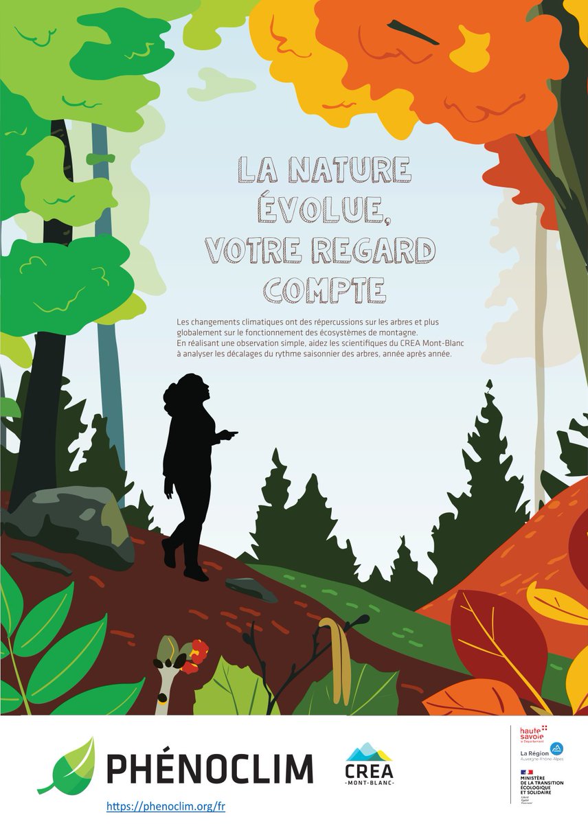 creamontblanc's tweet photo. 🔍 Vous êtes passionné.e.s de nature et souhaitez contribuer à son étude ? 
🌿 Rejoignez-nous sur Phénoclim 🌿
➡️ programme scientifique et pédagogique qui invite le public à mesurer l'impact du changement climatique sur la faune et flore en montagne : https://t.co/49LjdWNrgJ https://t.co/VAotbYksNd
