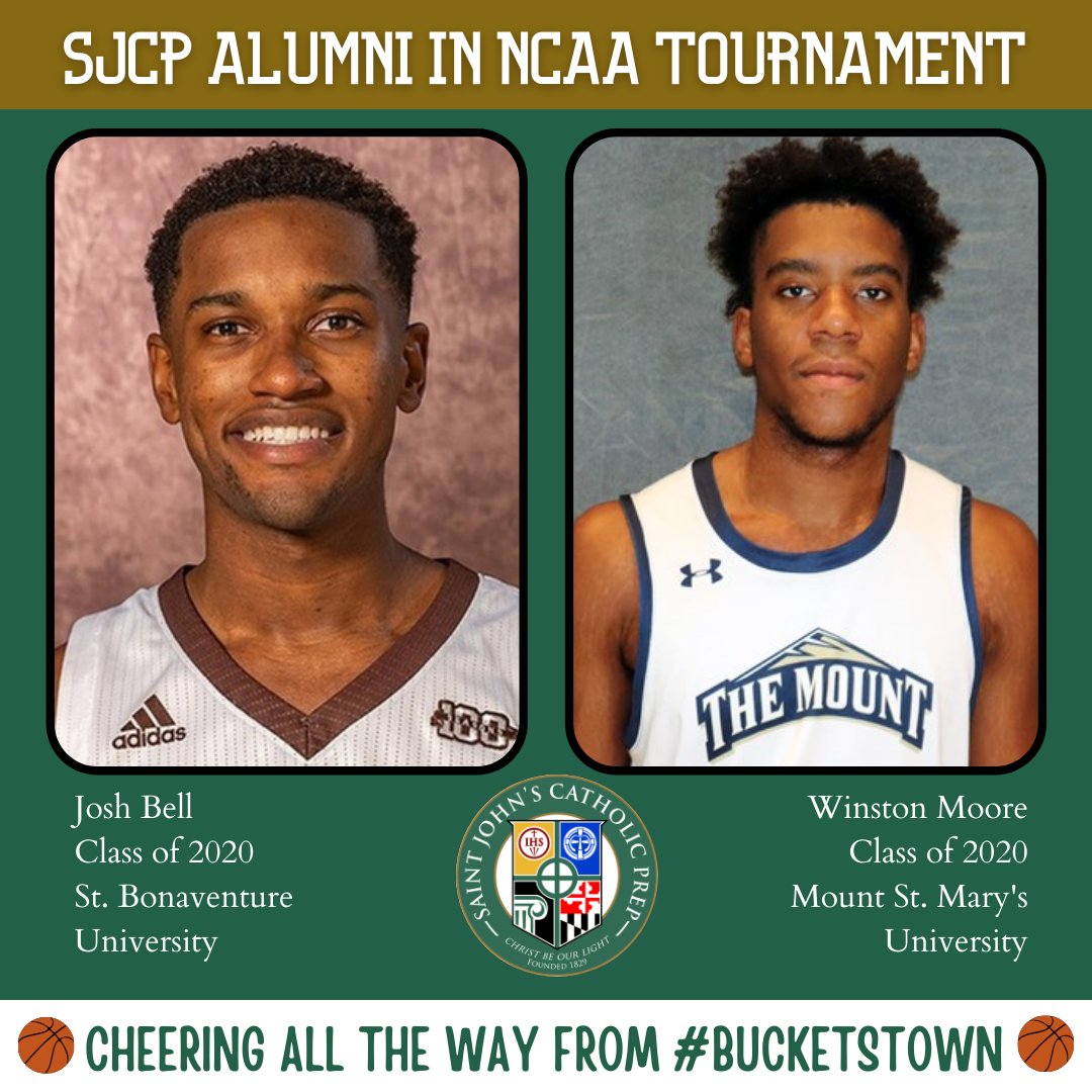 👏🏀 Wishing the best of luck to our Alumni playing in this year's NCAA tournament! Josh &amp; Winston both were members of our @sjcpboyshoops 2020 squad who made a championship run! 

📺: MSMU v TSU, Thursday 3/18, 5:10PM

📺: SBU v LSU, Saturday 3/20 @ 1:45PM