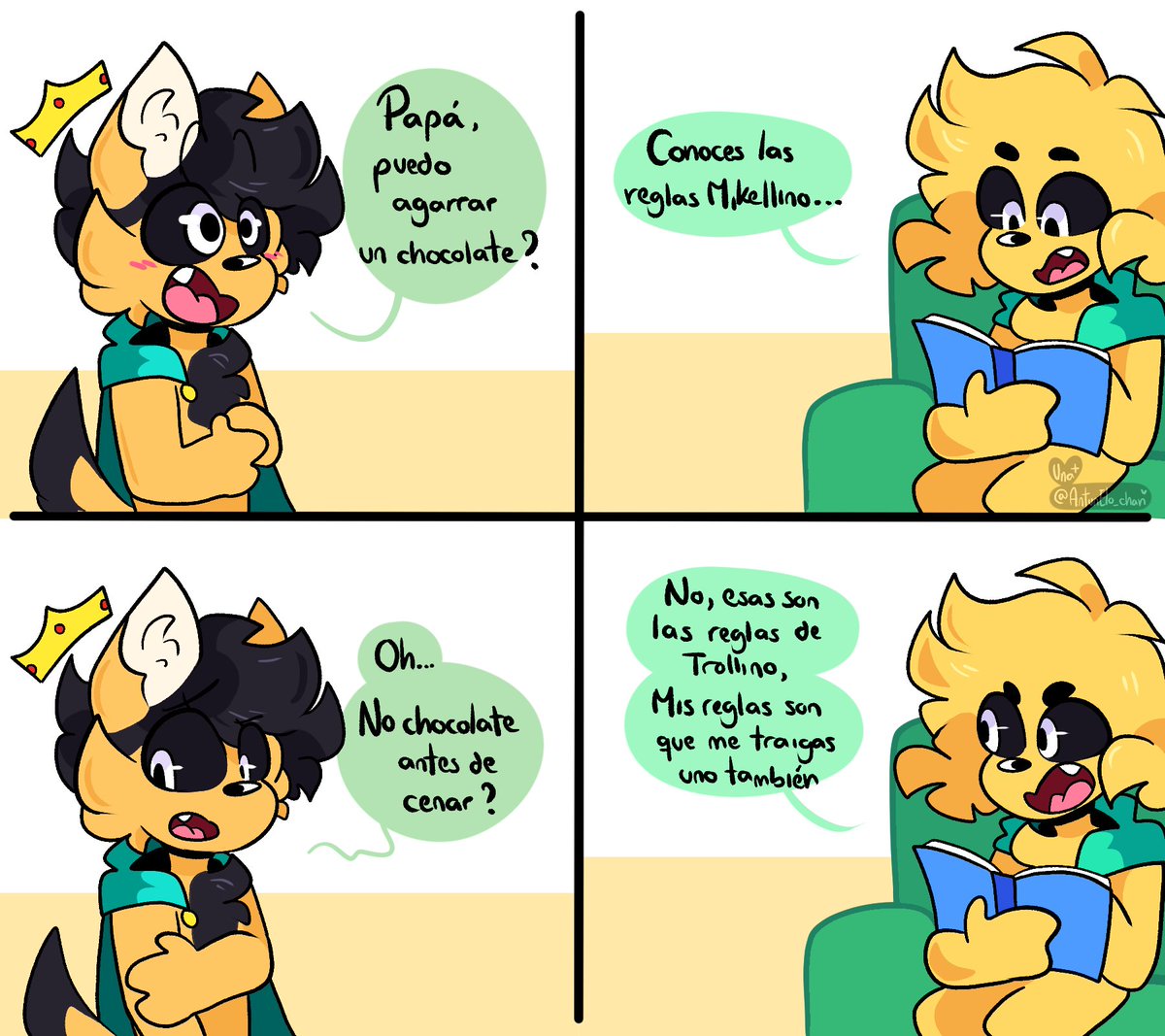 AntunElo_chan's tweet photo. /AU donde Mikellino es hijo de Mike y Trolli-
#CoMPaS @MikecrackYT  🖤💛
ya es 16 x'D https://t.co/Nz5bQ2EqUP