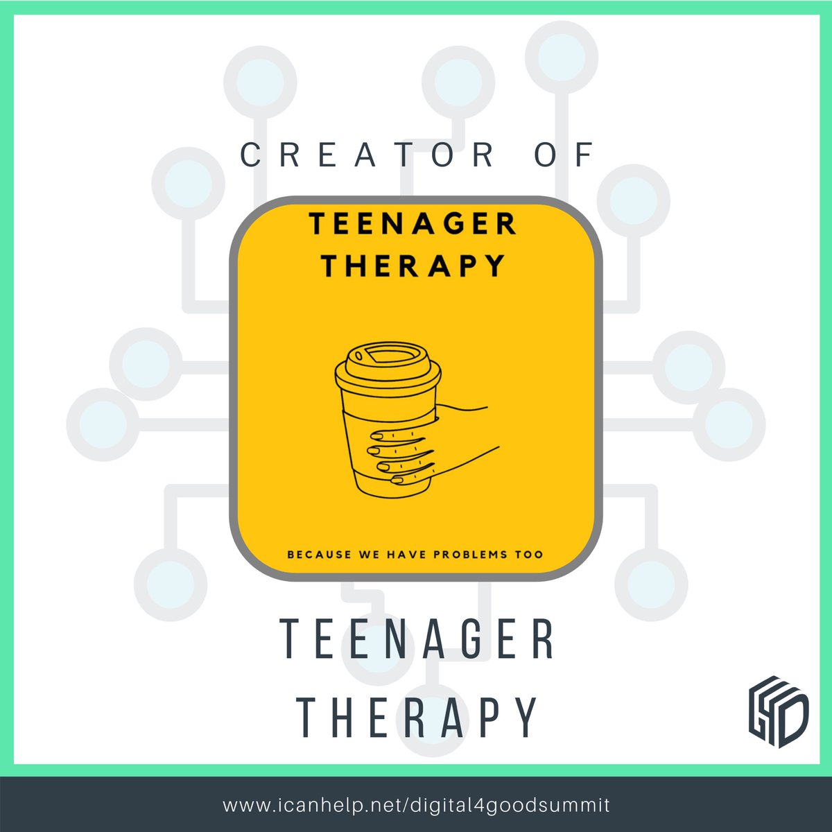 The Teenager Therapy podcast was created by an incredible group of students who decided to use their digital resources to talk about mental health and the struggles of being a teen.

IG: @teenagertherapy
@gaelaitor