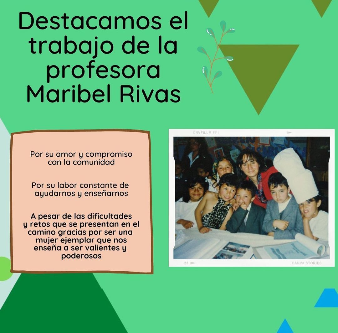 cerrosdecambio's tweet photo. ¡Resaltemos el poder de las mujeres!

Hoy queremos destacar el talento y esfuerzo de la profesora Maribel.

Cada momento junto a ella ha estado lleno de enseñanzas únicas e inspiración para seguir con nuestra labor día a día. https://t.co/AUMjdRYkZF