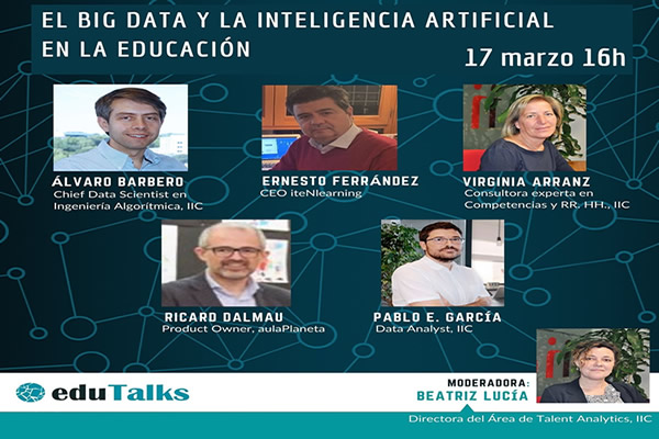 itenlearning's tweet image. 🗓️  Nuestro #CEO, Ernesto Ferrández estará mañana a las 16h en un nuevo #EduTalk organizado por el @EdutechCluster sobre el #BigData y la #InteligenciaArtificial en Educación

Más información en nuestro blog ➡️ bit.ly/3bWwIPf

✍️Para inscribirse: bit.ly/3lmvUG9