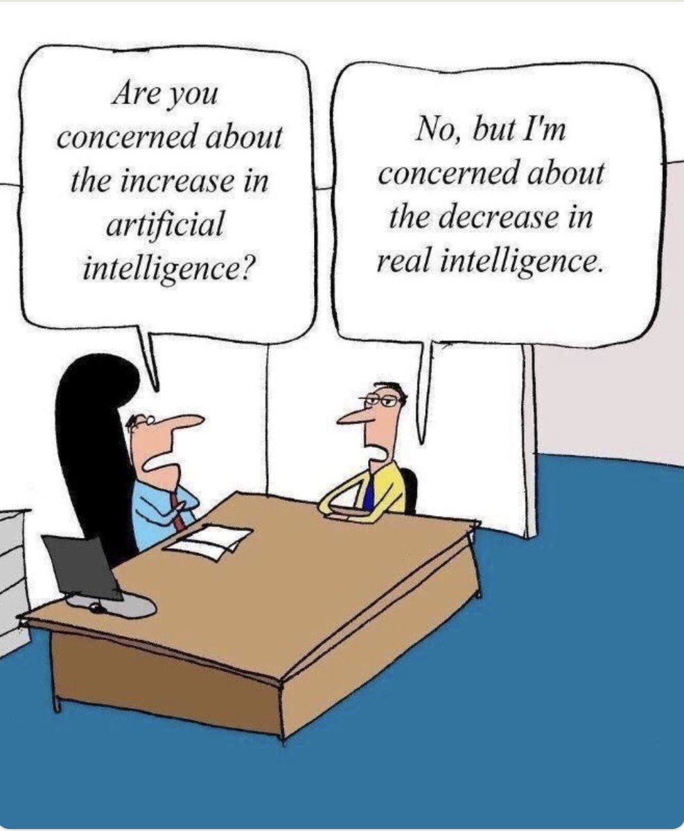 This is so true and it’s really really frightening! 

#AI #Realintelligence