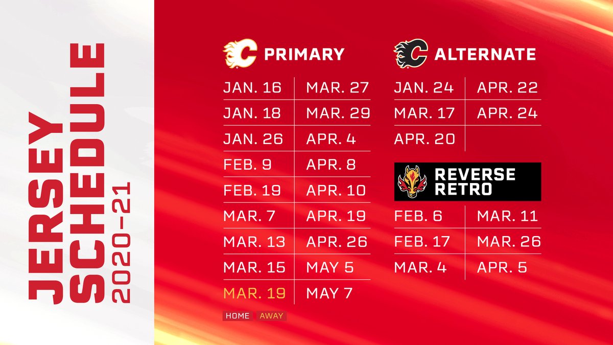 Calgary Flames 2021 Reverse Retro