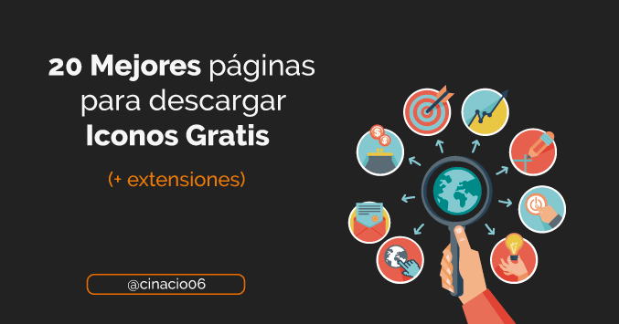 Las 20 mejores páginas para descargar packs de iconos gratuitos (PNG, SVG, PSD, EPS) vía <a href="/cinacio06/">Cláudio Inácio</a> blgs.co/Yz8m27