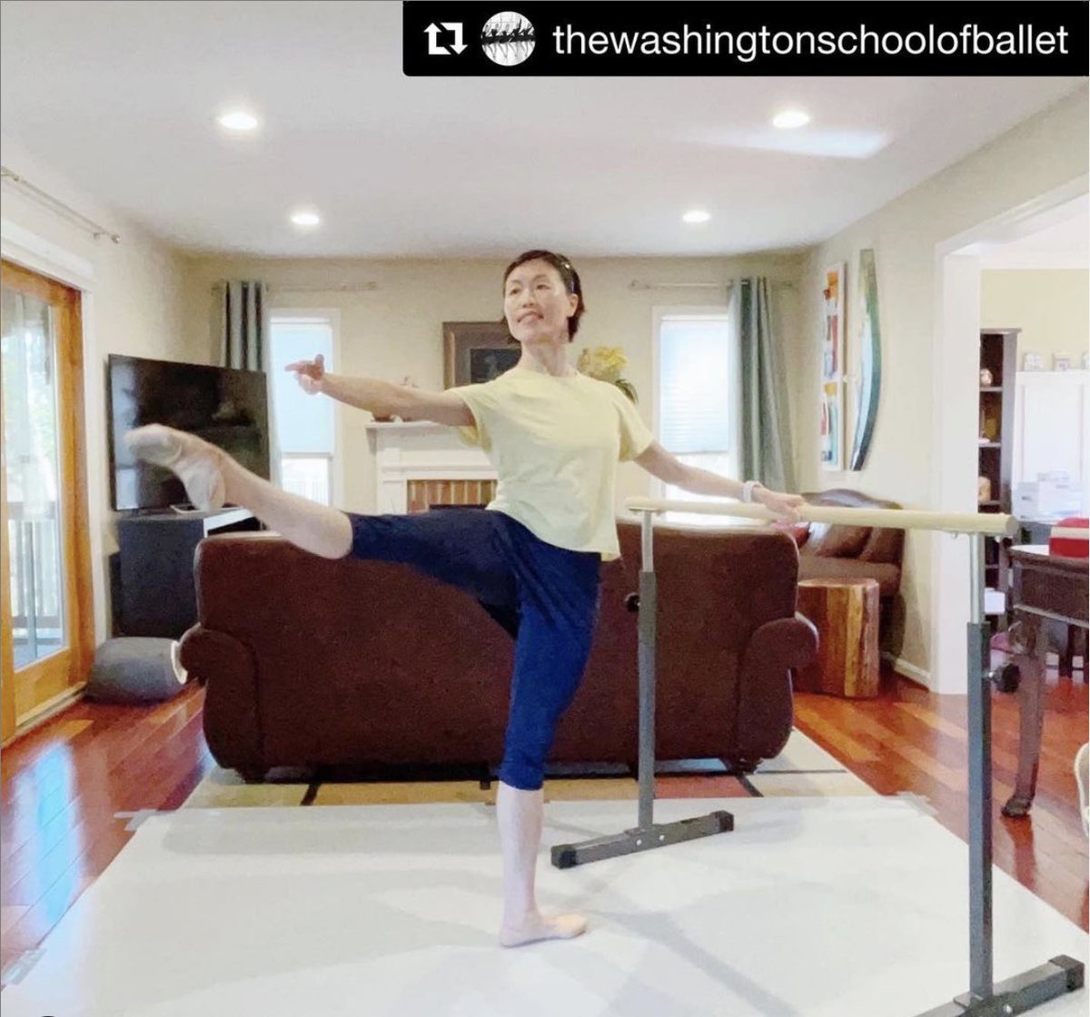 I enjoy so much teaching at 12pm <a href="/TWBallet/">thewashingtonballet</a> on Wednesdays. It’s always so much fun! Come join me!! Let’s Ballet!! 🩰🩰 #ballet #teaching #teachballet #balletclass