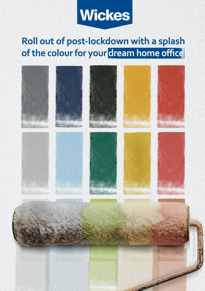 crucreative's tweet image. Keep rolling rolling rolling 🖌️ 💻🖱️

One Minute Brief of the Day: Create posters to support the launch of @Wickes ’Fitted Home Office range #WickesFromHome @OneMinuteBriefs