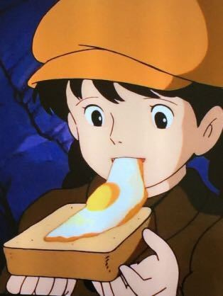 Twitter 上的 Pdfractal アニメ飯 の味評価 その 料理名 ラピュタパン 目玉焼きトースト 作品名 天空の城ラピュタ 味評価 感想 かなりイケる味 オススメ T Co 34n987arsu Twitter