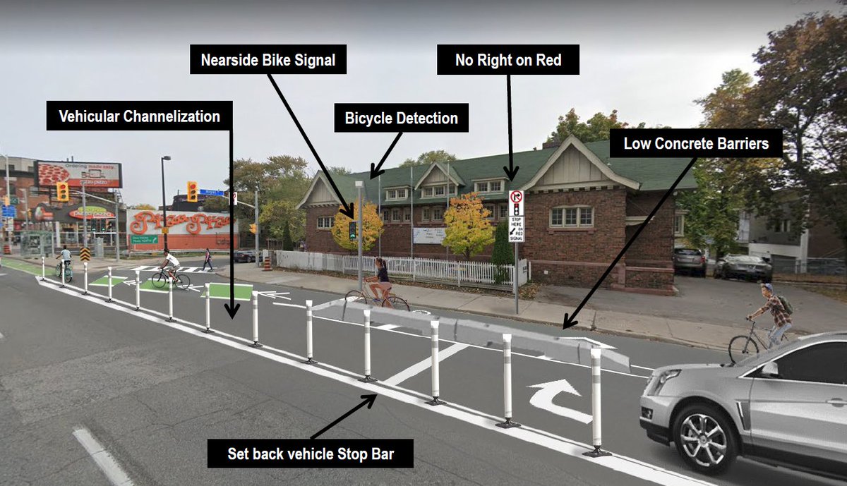 PaulaFletcherTO's tweet image. Danforth is getting even safer! I&apos;m happy to be able to share upcoming improvements to the cycle track at the DVP on-ramp. #DestinationDanforth